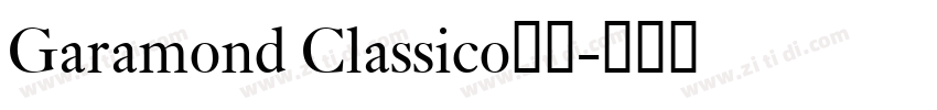 Garamond Classico字体字体转换